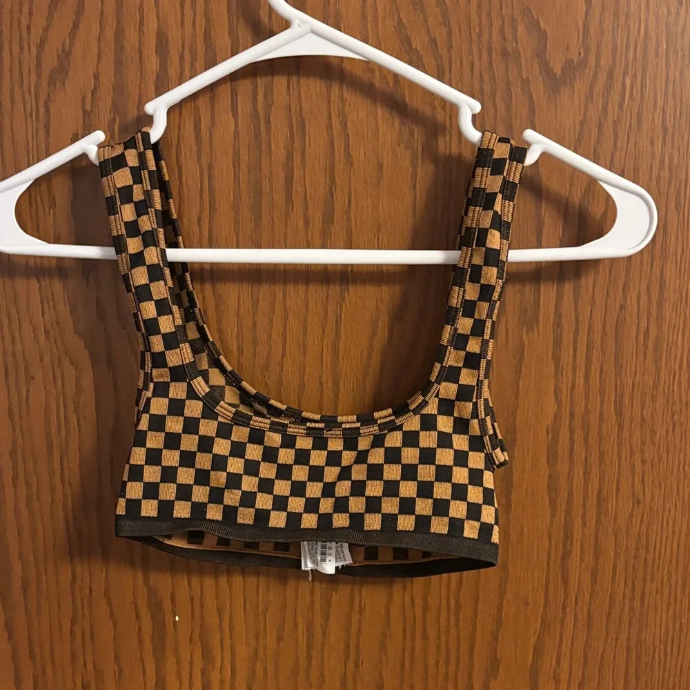 Forever 21 Checkered Crop Top - Picture 2 of 4